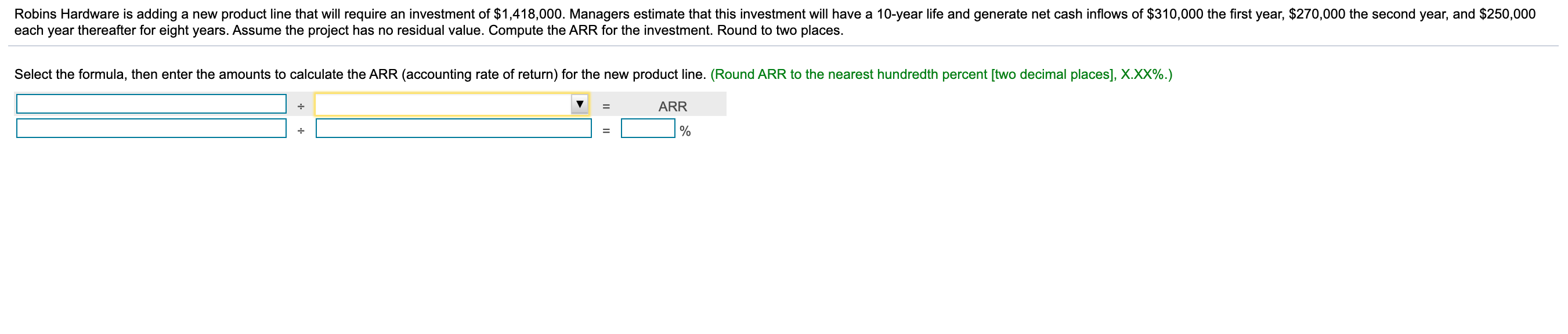  Robins Hardware is adding a new product line that will require