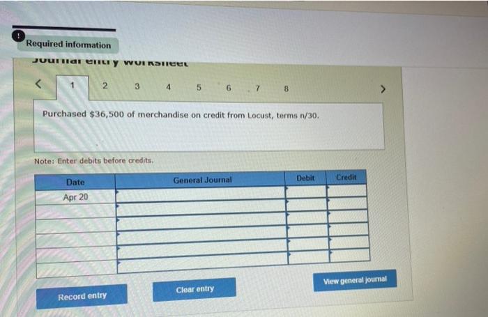 payable transactions and entries LO P1 The following information applies to the