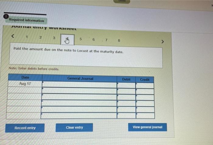Locust, teras n/30. May 19 Replaced the April 20 account payable to
