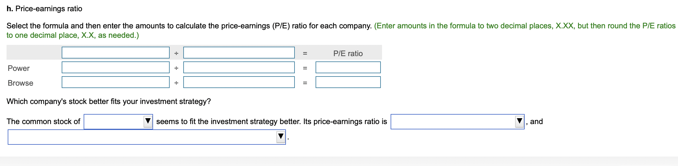 = short-term.) a. Quick (acid-test) ratio Select the formula and then enter