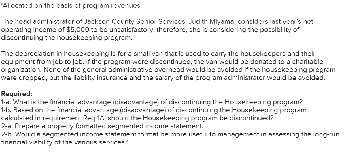 Services is a nonprofit organization devoted to providing essential services to seniors