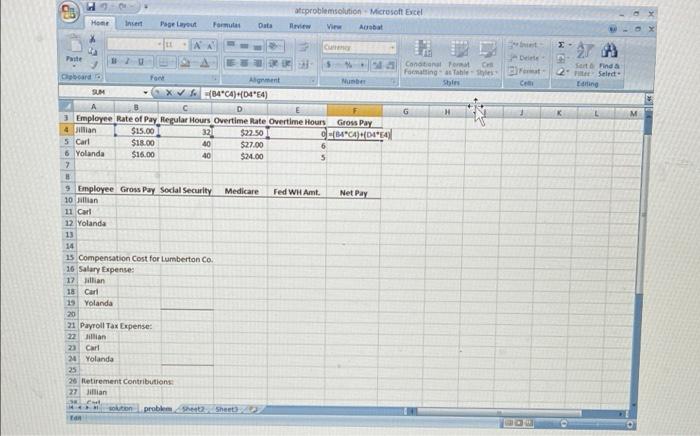 Co. for the week ending June 28, Year 1. All employees are