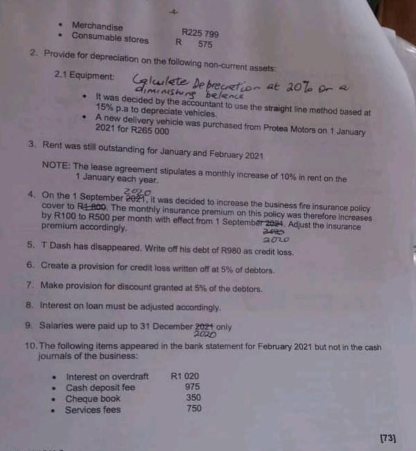 help me with this Question that is all the information given for