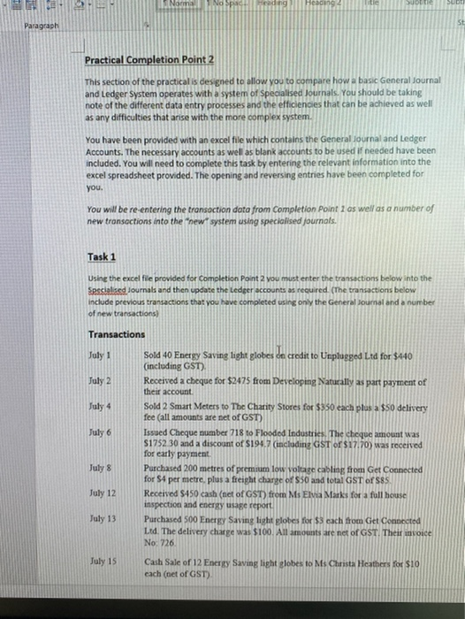  Norma Na Sud BE edna Heading St Paragraph Practical Completion Point