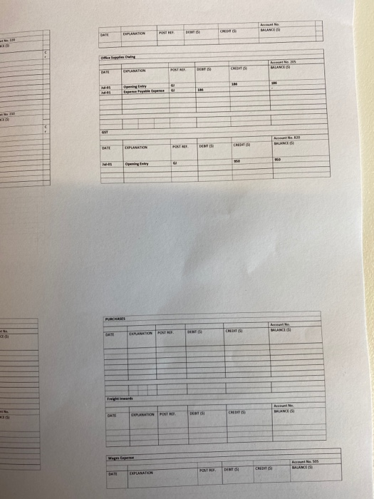 task by entering the relevant information into the excel spreadsheet provided. The