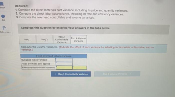 standard cost $153.00 90.00 42.00 66.00 $351.00 The predetermined overhead rate is