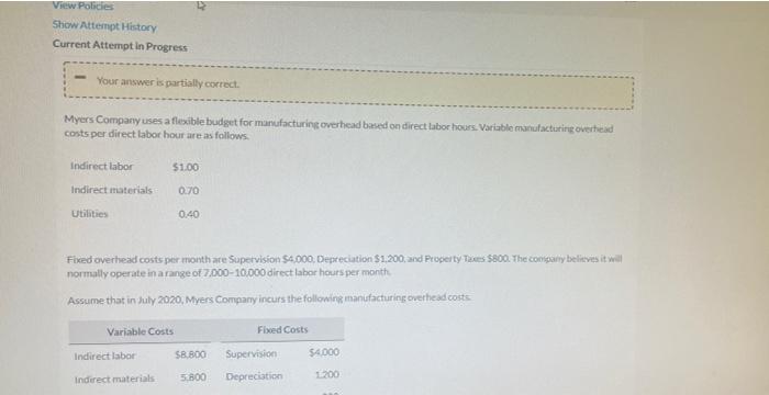  View Policies Show Attempt History Current Attempt in Progress Your answer
