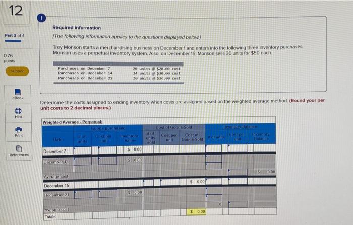 had all the parts this is one question with 4 parts NunuWUTK