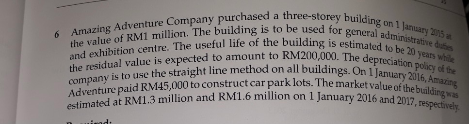 Assume that Amazing Adventure opts for a revaluation model, write off method.