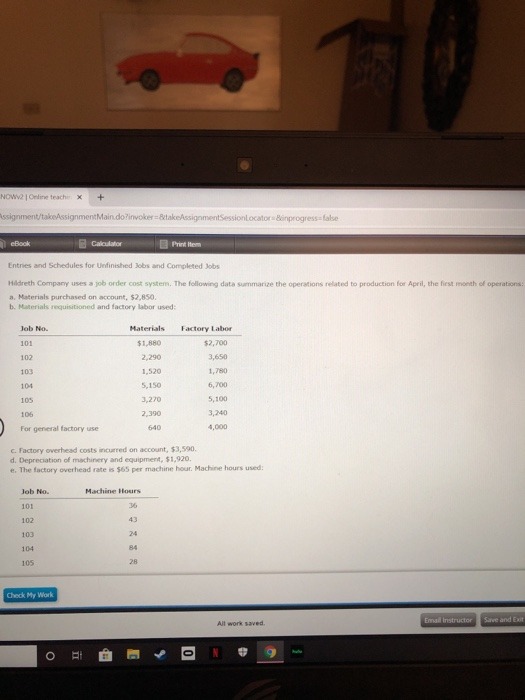  NOW2 Online teacher. x + Assignment/takeAssignment Main.do?invoker=&takeAssignmentSession Locator &inprogress=false Calculator Entries