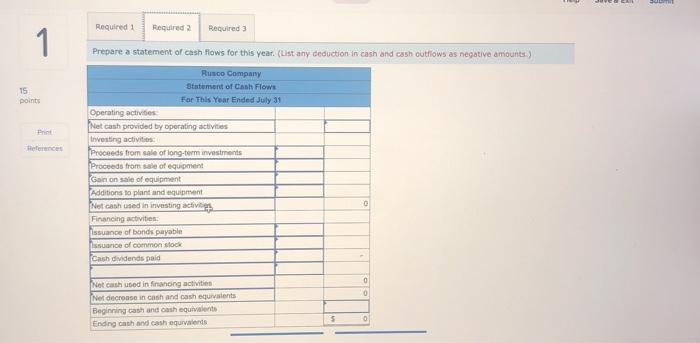 can be seen from the following statements, only $8,000 in cash was