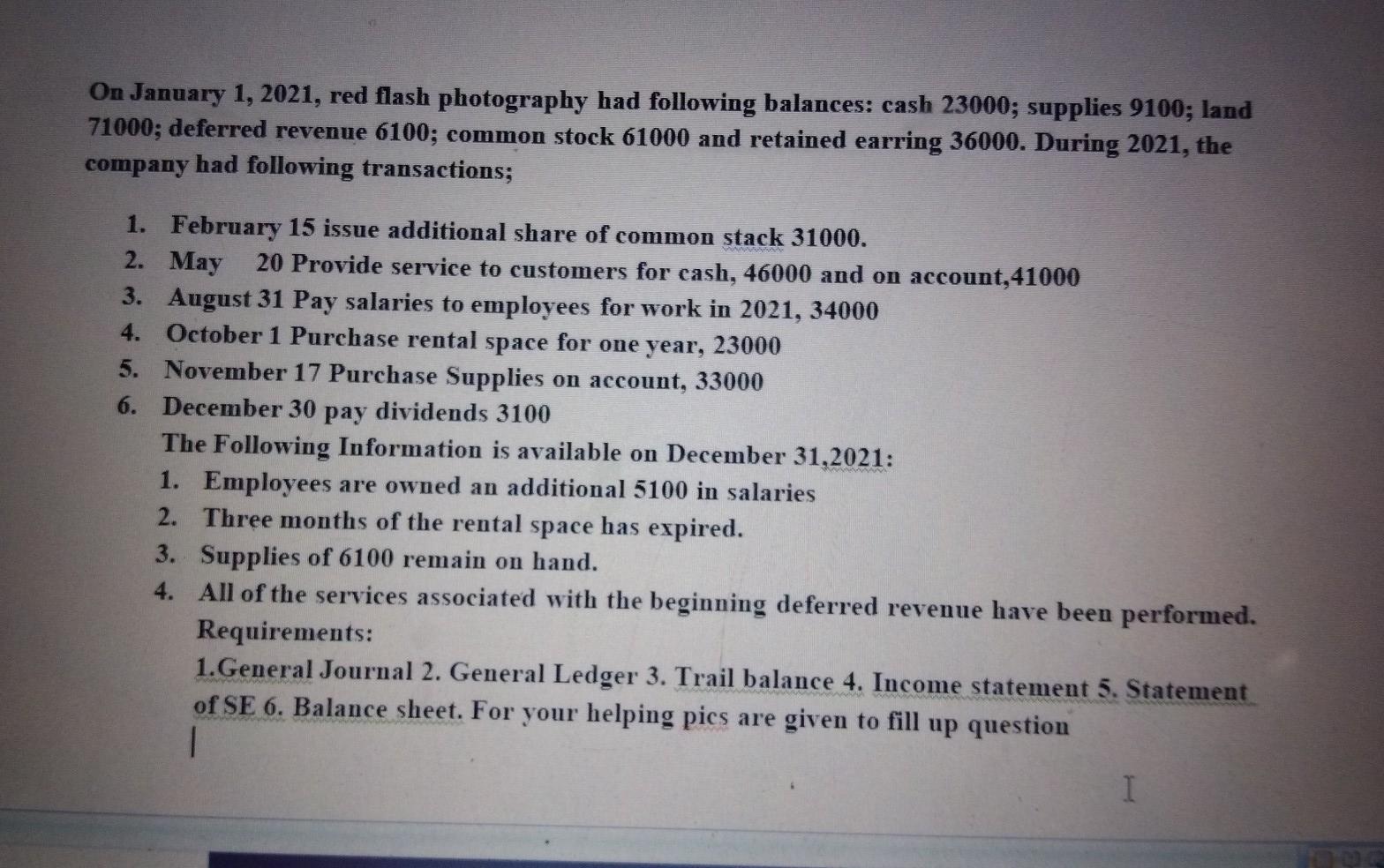 please solve it with all requirements please i know chegg not allowed