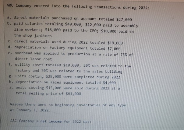 what is the answer? please label it as answe=?? ABC Company