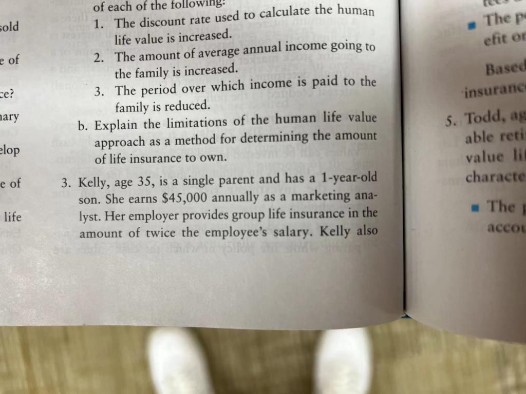 Question 3 a & b sold The pe efit or e of