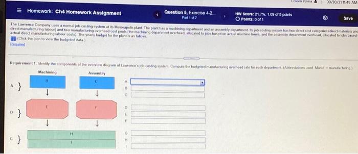  Cuen 1 09/30/211149 AM = Homework: Ch4 Homework Assignment Question 5,
