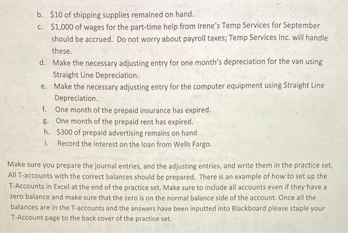 entries. The answers to the bank reconciliation will be entered into Blackboard