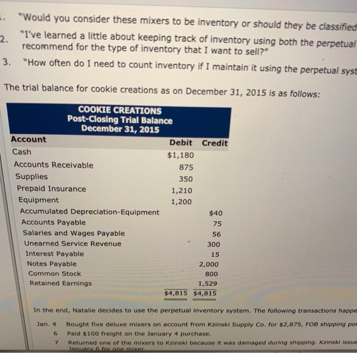 Because Natalie has had such a successful first few months, she is