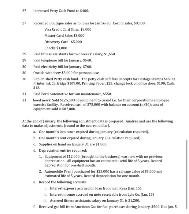Include the date, account title and the amounts in the debit and