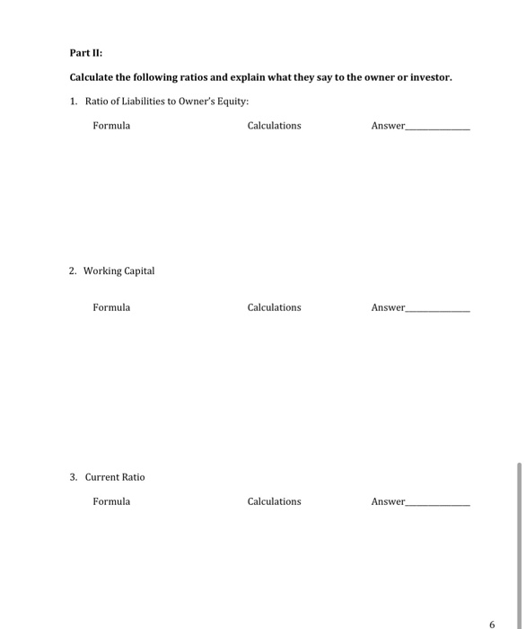 credit columns. Use the titles from your chart of accounts. Leave a
