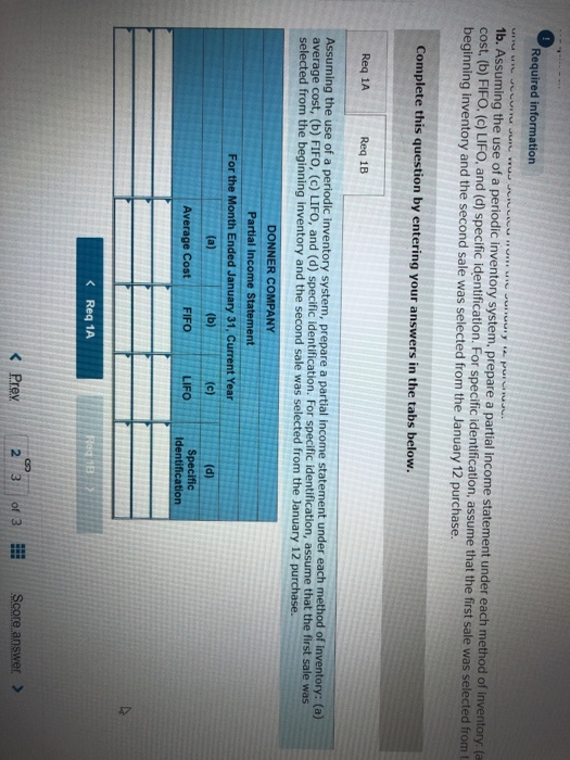 sold at $15.00 per unit: Transactions Inventory, January 1 Purchase, January 12