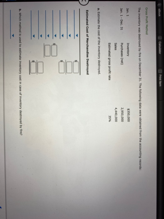 determines that inventory at retail is $1,235,000. If the ratio of cost