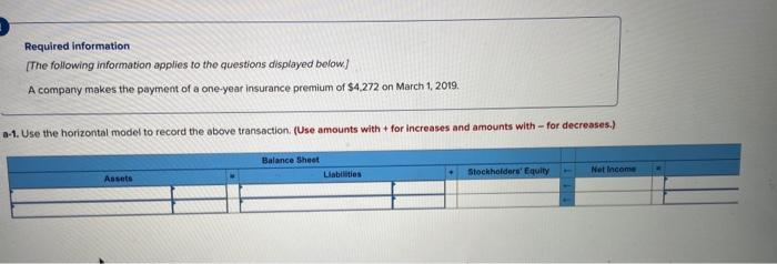 Complete all A, B, and C. Required information The following information applies