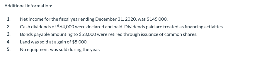 of financial position for Marigold Industries Inc. follows: MARIGOLD INDUSTRIES INC. Statement