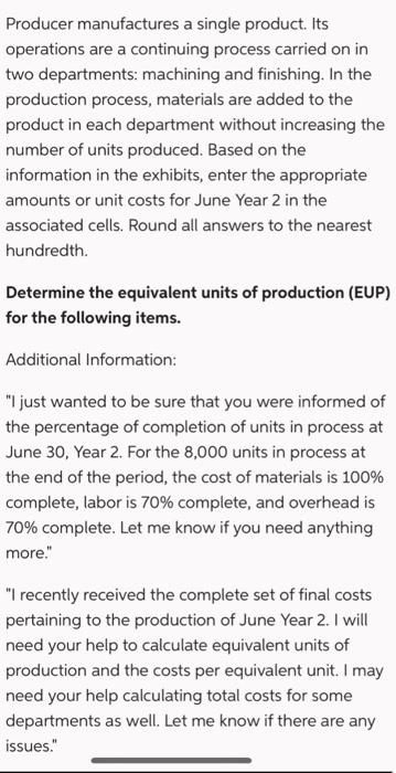 \hline 5 & Transferred in cost & 6.00 \\ \hline 6 &