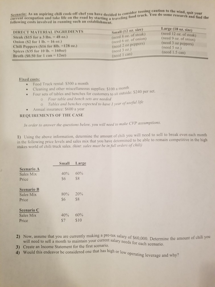  issing caution to the wind, quit your ck. You do some