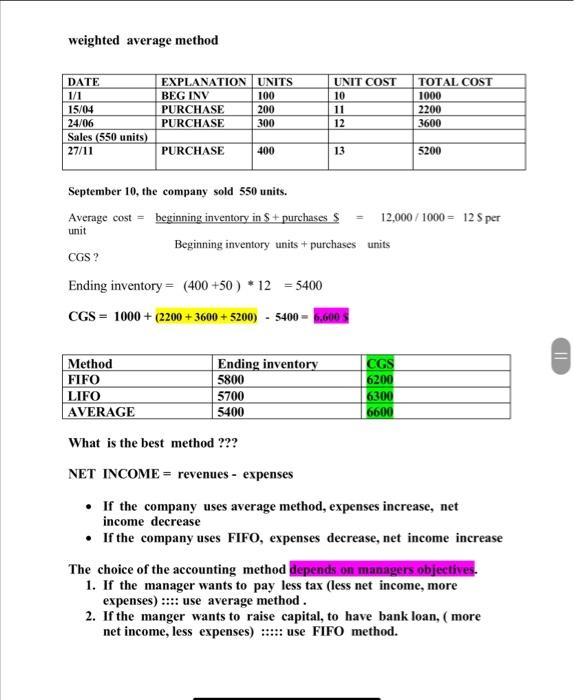 inventory system: DATE EXPLANATION UNITS UNIT COST TOTAL COST 1/1 BEG INV