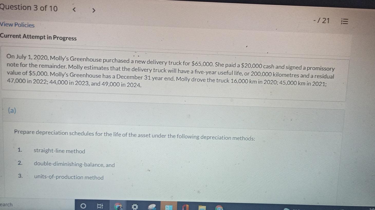  Question 3 of 10 - 121 View Policies E Current Attempt