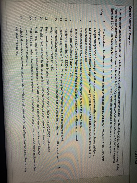  need help with the May 9 journal entry credits i have