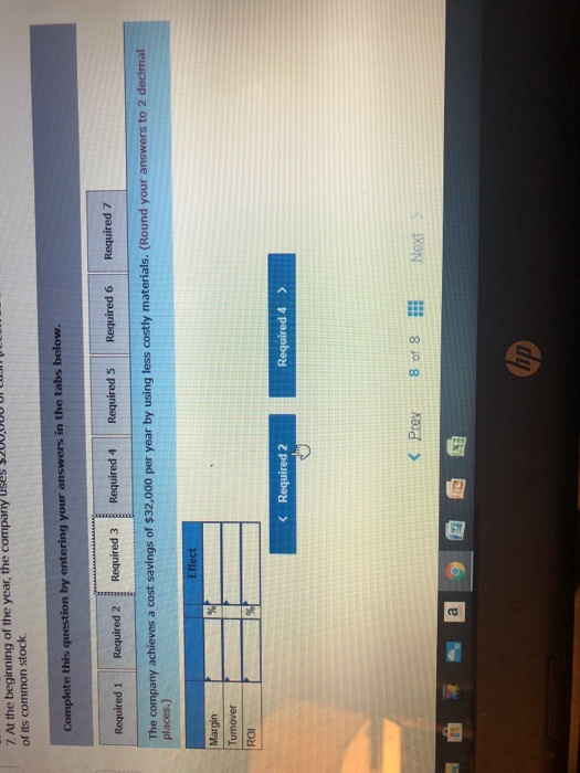 5.04 The company had average operating assets of $2,000,000 during the year.
