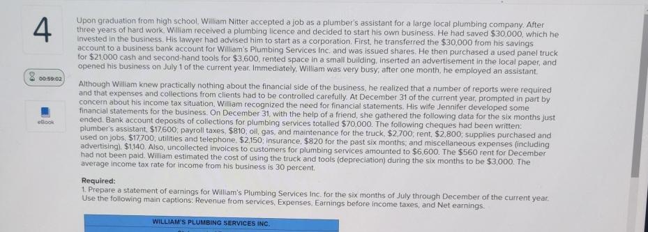  4 00-59:02 eBook Upon graduation from high school. William Nitter accepted