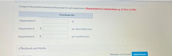 to jobs on the basis of direct labor cost in Department D,