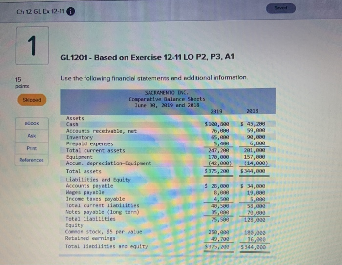 saved Ch 12 GL EX 12-11 1 GL1201 - Based on