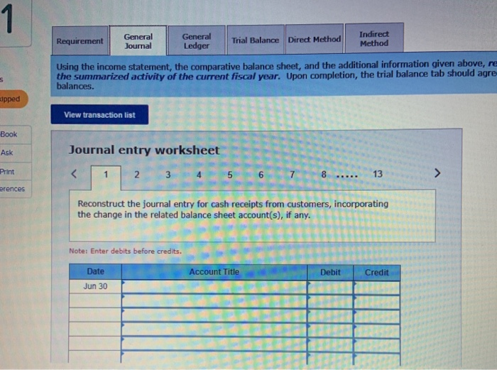 additional information. 15 points Skipped SACRAMENTO INC. Comparative Balance Sheets June 30,