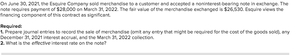 'only required 2 is incorrect' Effective interest rate On June 30, 2021,