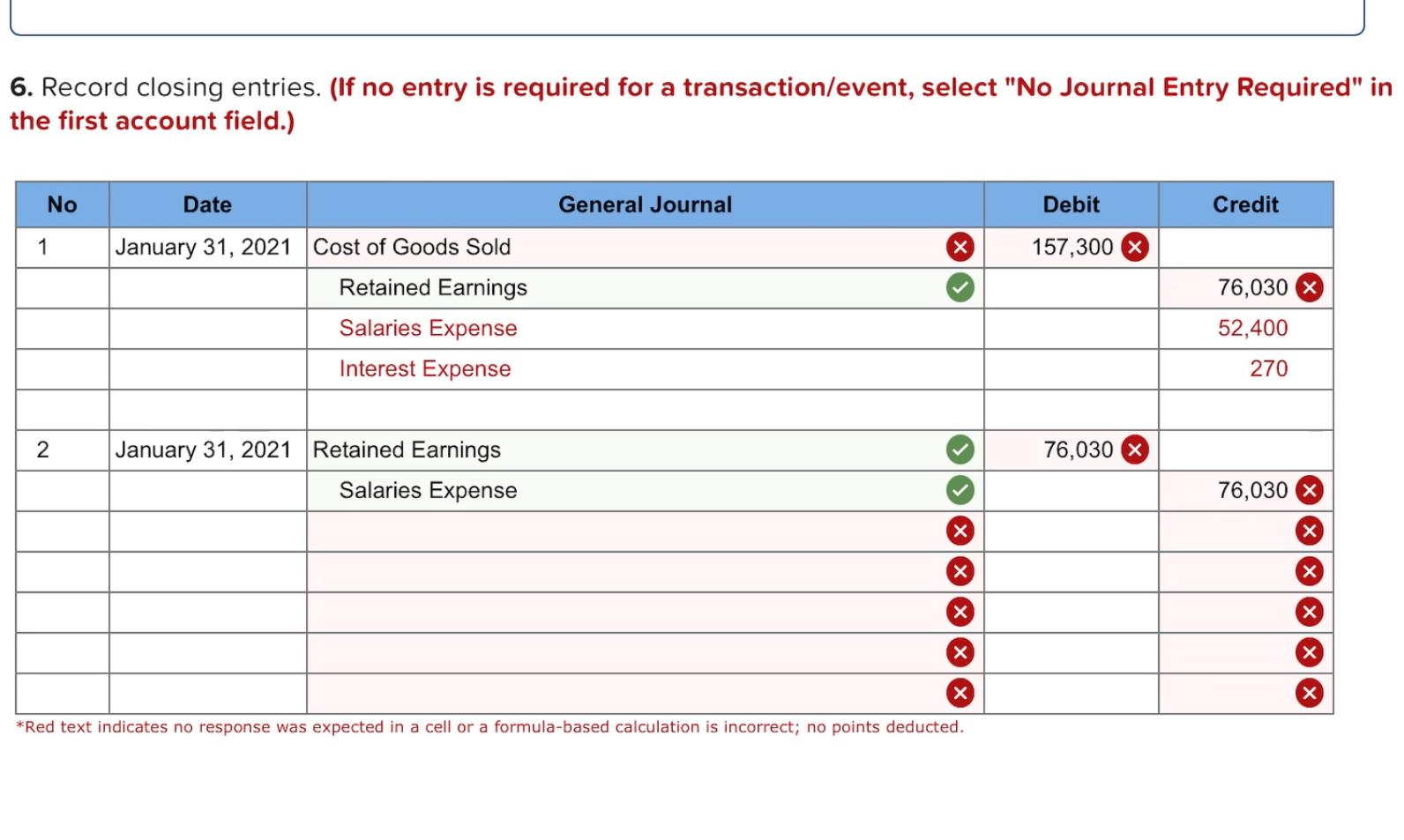 7 Adjusted Trial Balance January 31, 2021 Accounts Debit Credit 15 points