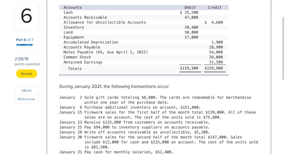 Cash $ 25,700 190,000 9,750 Accounts Receivable Allowance for Uncollectible Accounts Inventory