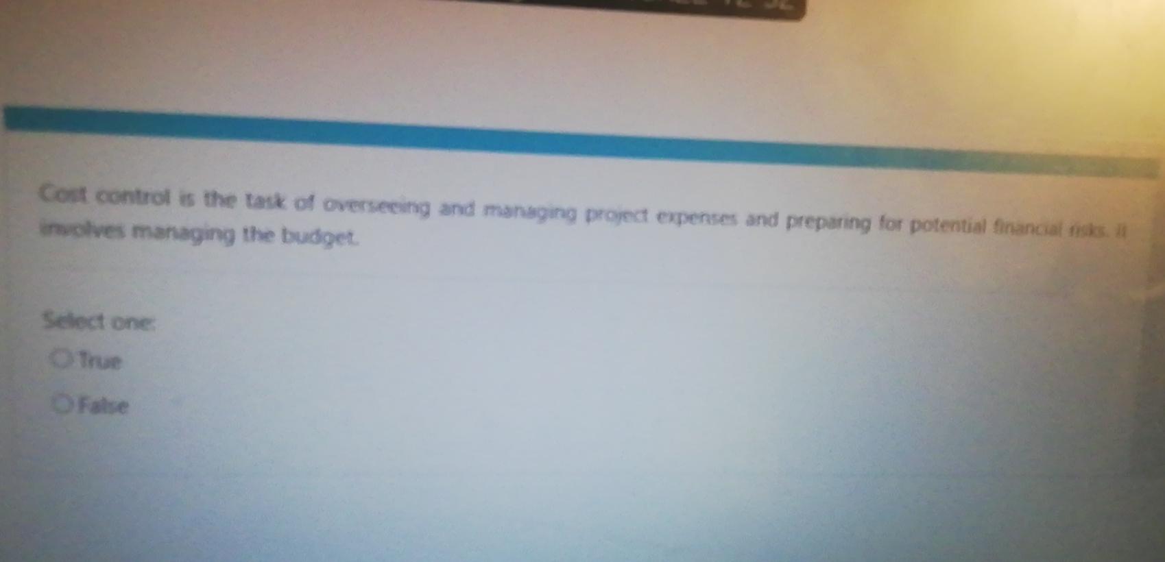 while considering the total package. B. Cost the project on a work