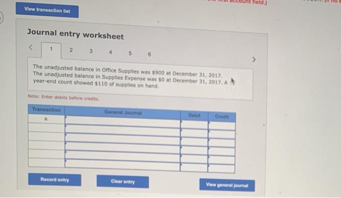 and posted. The following data are available to determine adjusting journal entries
