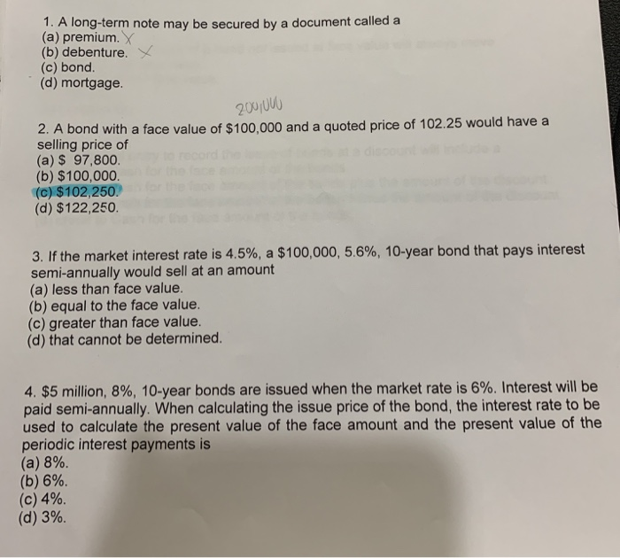  1. A long-term note may be secured by a document called