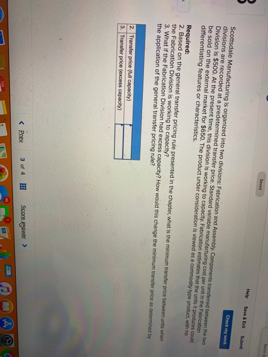  Senior Saved Help Save & Exit Submit Check my work Scottsdale