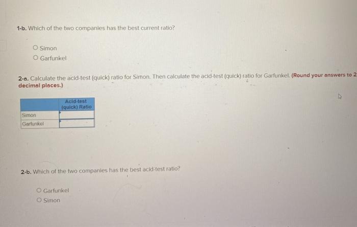 competing companies. Simon and Garfunkel are provided as follows X5 in illons)