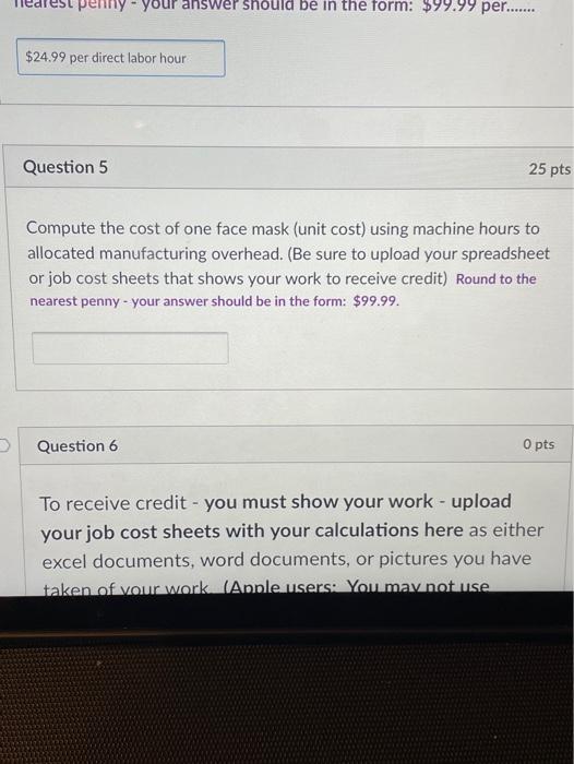  your answer should be in the form: $99.99 per....... $24.99 per
