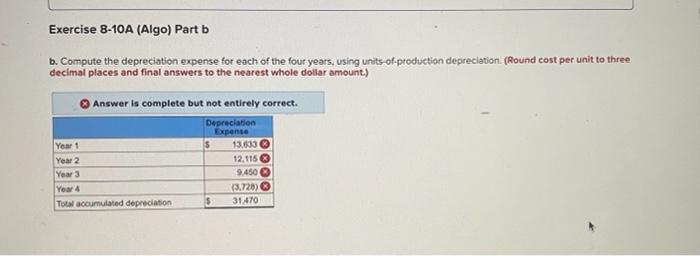 or loss on disposal LO 8-3, 8-4, 8.5 [The following information applies