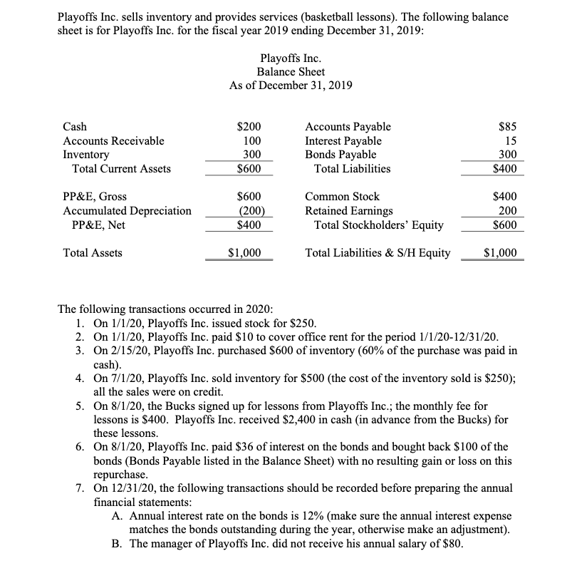 Please answer question 1 as shown on the bottom regarding Journal entries.