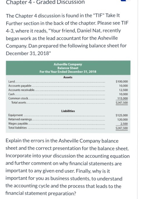  Chapter 4 - Graded Discussion The Chapter 4 discussion is found