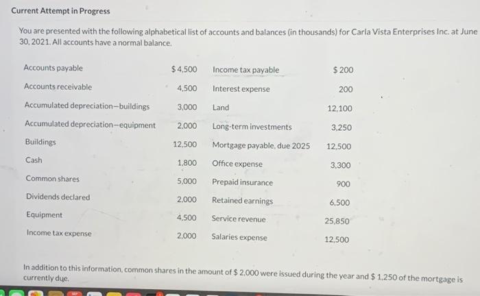  Current Attempt in Progress You are presented with the following alphabetical